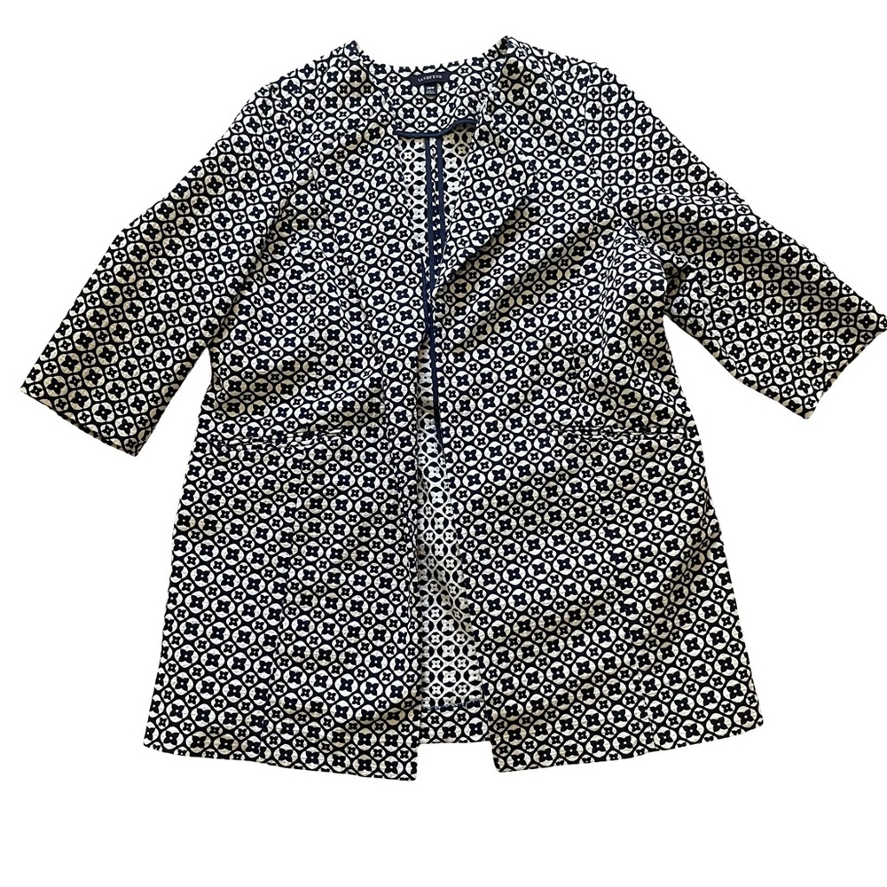 Lands' End Open Front Cardigan Jacket